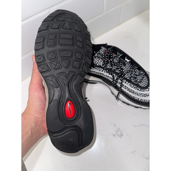 Nike Women's NIKE AIR MAX 97 SE SAFARI - Phantom/Black-Chile Red - DH0559-001 - Picture 5 of 5